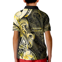 Sarcoma Awareness Kid Polo Shirt You Are Stronger Than Sarcoma