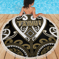 Aotearoa Waikato Tainui Beach Blanket Maori Tribal Pattern