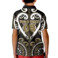 Custom Aotearoa Waikato Tainui Kid Polo Shirt Maori Tribal Pattern