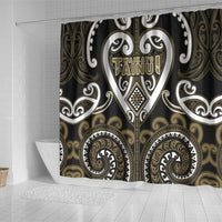 Aotearoa Waikato Tainui Shower Curtain Maori Tribal Pattern