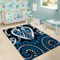 Aotearoa Ngati Kahungunu Area Rug Maori Tribal Pattern