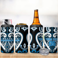 Custom Aotearoa Ngati Kahungunu 4 in 1 Can Cooler Tumbler Maori Tribal Pattern