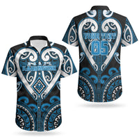 Custom Aotearoa Ngati Kahungunu Couples Matching Short Sleeve Bodycon Dress and Hawaiian Shirt Maori Tribal Pattern LT05 - Polynesian Pride