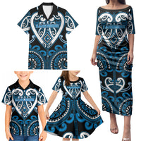 Custom Aotearoa Ngati Kahungunu Family Matching Puletasi and Hawaiian Shirt Maori Tribal Pattern LT05 - Polynesian Pride