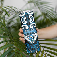 Custom Aotearoa Ngati Kahungunu Skinny Tumbler Maori Tribal Pattern