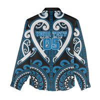 Custom Aotearoa Ngati Kahungunu Women Casual Shirt Maori Tribal Pattern