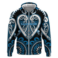 Custom Aotearoa Ngati Kahungunu Zip Hoodie Maori Tribal Pattern