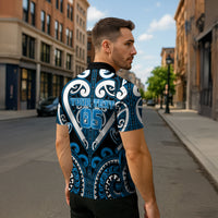 Custom Aotearoa Ngati Kahungunu Zipper Polo Shirt Maori Tribal Pattern LT05 - Polynesian Pride