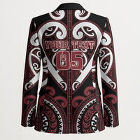 Custom Aotearoa Te Arawa Blazer Maori Tribal Pattern