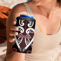 Custom Aotearoa Te Arawa 4 in 1 Can Cooler Tumbler Maori Tribal Pattern