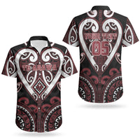 Custom Aotearoa Te Arawa Couples Matching Short Sleeve Bodycon Dress and Hawaiian Shirt Maori Tribal Pattern LT05 - Polynesian Pride