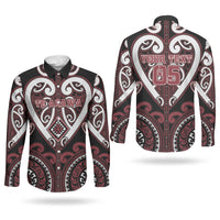 Custom Aotearoa Te Arawa Couples Matching Summer Maxi Dress and Long Sleeve Button Shirt Maori Tribal Pattern