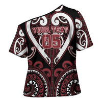 Custom Aotearoa Te Arawa Cross Shoulder Shirt Maori Tribal Pattern