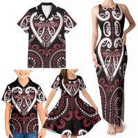 Custom Aotearoa Te Arawa Family Matching Tank Maxi Dress and Hawaiian Shirt Maori Tribal Pattern LT05 - Polynesian Pride