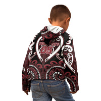 Custom Aotearoa Te Arawa Kid Hoodie Maori Tribal Pattern