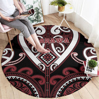 Aotearoa Te Arawa Round Carpet Maori Tribal Pattern