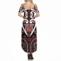 Custom Aotearoa Te Arawa Summer Maxi Dress Maori Tribal Pattern LT05 - Polynesian Pride