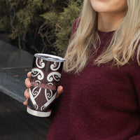 Custom Aotearoa Te Arawa Tumbler Cup Maori Tribal Pattern