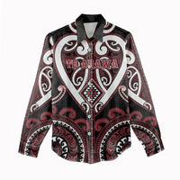 Custom Aotearoa Te Arawa Women Casual Shirt Maori Tribal Pattern