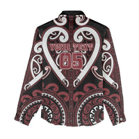 Custom Aotearoa Te Arawa Women Casual Shirt Maori Tribal Pattern