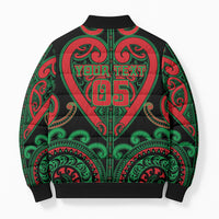 Custom Aotearoa Ngai Tuhoe Bomber Puffer Jacket Maori Tribal Pattern