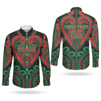 Custom Aotearoa Ngai Tuhoe Couples Matching Short Sleeve Bodycon Dress and Long Sleeve Button Shirt Maori Tribal Pattern LT05 - Polynesian Pride