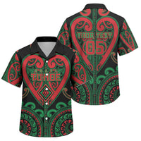 Custom Aotearoa Ngai Tuhoe Family Matching Mermaid Dress and Hawaiian Shirt Maori Tribal Pattern LT05 Son's Shirt Black - Polynesian Pride