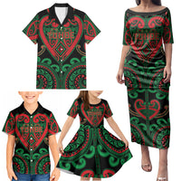 Custom Aotearoa Ngai Tuhoe Family Matching Puletasi and Hawaiian Shirt Maori Tribal Pattern LT05 - Polynesian Pride