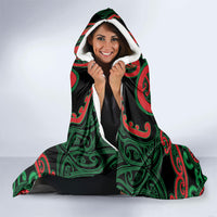 Aotearoa Ngai Tuhoe Hooded Blanket Maori Tribal Pattern