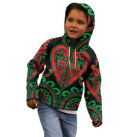 Custom Aotearoa Ngai Tuhoe Kid Hoodie Maori Tribal Pattern