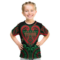 Custom Aotearoa Ngai Tuhoe Kid T Shirt Maori Tribal Pattern