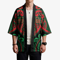 Custom Aotearoa Ngai Tuhoe Kimono Maori Tribal Pattern