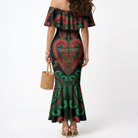 Custom Aotearoa Ngai Tuhoe Mermaid Dress Maori Tribal Pattern LT05 - Polynesian Pride