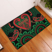 Aotearoa Ngai Tuhoe Rubber Doormat Maori Tribal Pattern