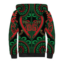 Custom Aotearoa Ngai Tuhoe Sherpa Hoodie Maori Tribal Pattern