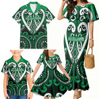 Custom Aotearoa Ngati Maniapoto Family Matching Mermaid Dress and Hawaiian Shirt Maori Tribal Pattern LT05 - Polynesian Pride