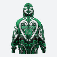 Custom Aotearoa Ngati Maniapoto Hoodie Maori Tribal Pattern