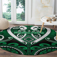 Aotearoa Ngati Maniapoto Round Carpet Maori Tribal Pattern