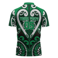 Custom Aotearoa Ngati Maniapoto Zipper Polo Shirt Maori Tribal Pattern LT05 - Polynesian Pride