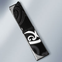 Aotearoa Ngati Raukawa Auto Sun Shade Maori Tribal Pattern