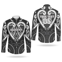 Custom Aotearoa Ngati Raukawa Couples Matching Short Sleeve Bodycon Dress and Long Sleeve Button Shirt Maori Tribal Pattern LT05 - Polynesian Pride