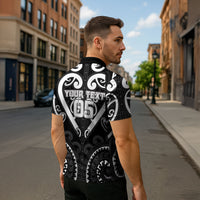 Custom Aotearoa Ngati Raukawa Zipper Polo Shirt Maori Tribal Pattern LT05 - Polynesian Pride