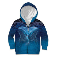 Polynesia Manta Ray Kid Hoodie Let's The Sea Set You Free - Polynesian Pride