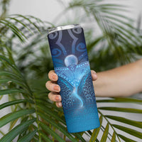 Polynesia Manta Ray Skinny Tumbler Let's The Sea Set You Free - Polynesian Pride