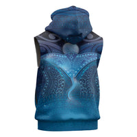 Polynesia Manta Ray Sleeveless Zip Hoodie Let's The Sea Set You Free - Polynesian Pride