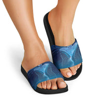 Polynesia Manta Ray Slide Sandals Let's The Sea Set You Free - Polynesian Pride