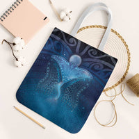Polynesia Manta Ray Tote Bag Let's The Sea Set You Free - Polynesian Pride