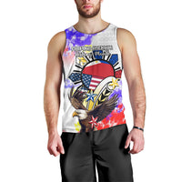 Personalized Filipino American History Month Men Tank Top The Eight-Rayed Sun Flags With Bald Eagle LT05 - Polynesian Pride