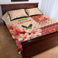 Papua New Guinea Oro Province Quilt Bed Set Oro Birdwing Butterfly