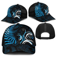New Zealand Sea Week Baseball Net Cap Maori Wave Pattern Ocean Blue LT05 - Polynesian Pride